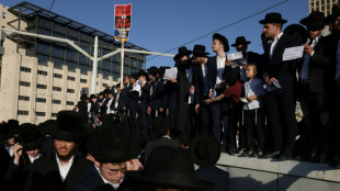 Strenggläubige Juden protestieren in Jerusalem gegen Wehrpflicht