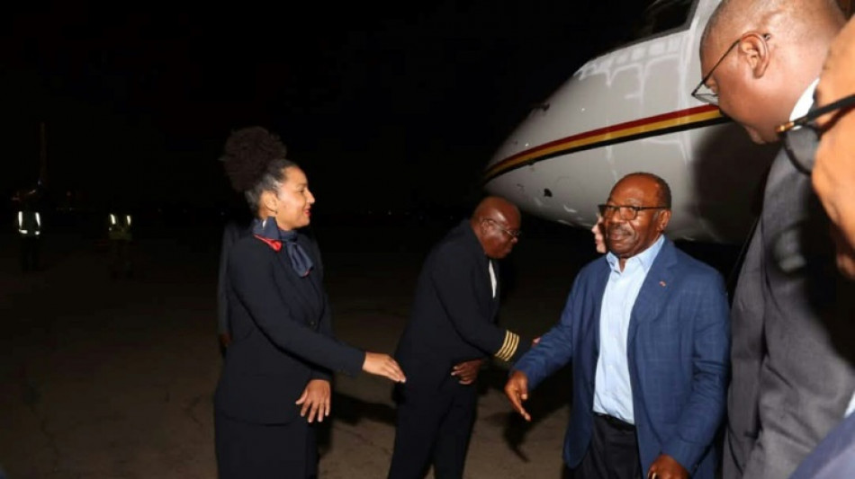 L'ex-pr&eacute;sident gabonais Ali Bongo et sa famille en Angola