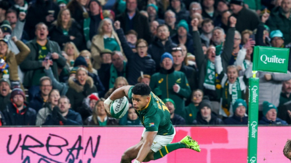 Rugby: intraitable, l'Afrique du Sud concasse l'Irlande