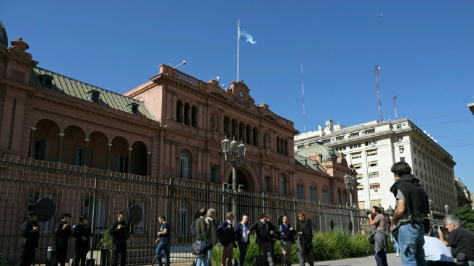 Milei bars media from presidential palace