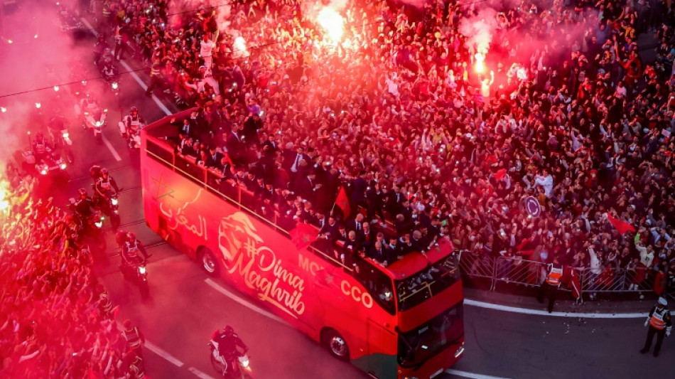 Morocco World Cup team arrives home to heroes' welcome