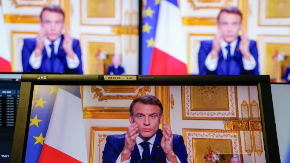 Macron appelle les Fran&ccedil;ais au "courage" face &agrave; un "monde de dangers"