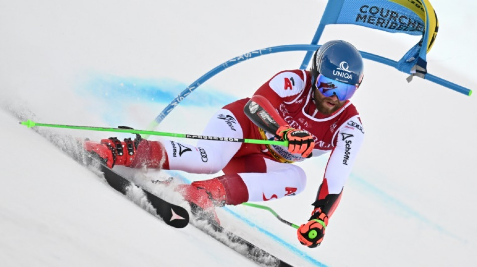 Austria's Schwarz fastest in first leg of world giant slalom