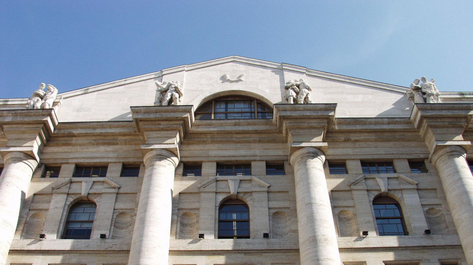 Borsa: Milano chiude in calo, Ftse Mib -1,46%