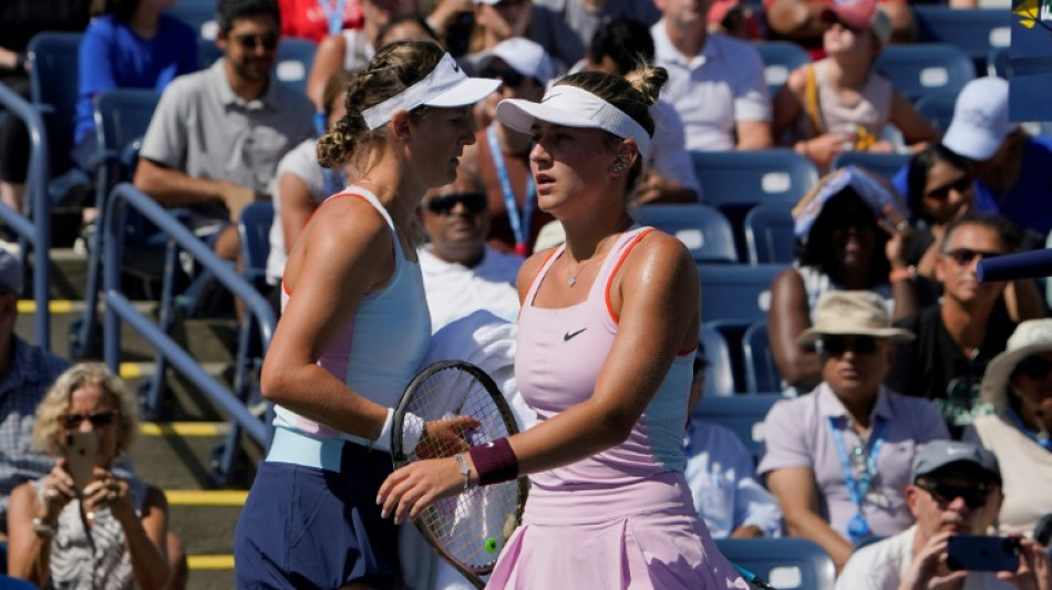 Kostyuk defends racquet touch after Azarenka loss