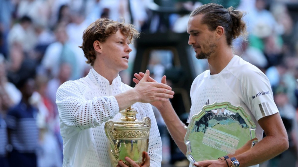 Zverev second in ATP rankings behind Sinner after Wimbledon