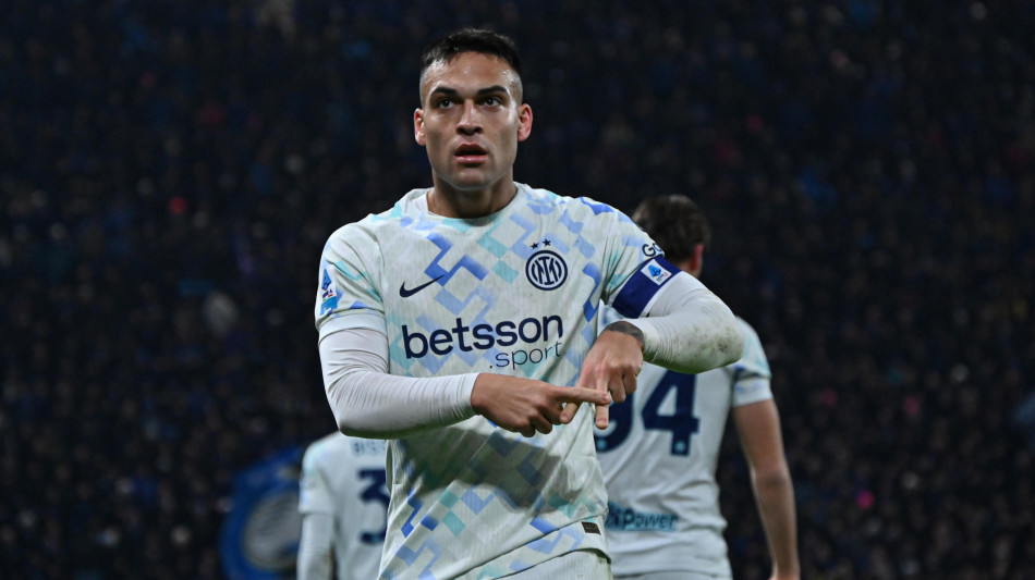 Con l'Atalanta basta Lautaro, l'Inter chiude il 2025 in vetta