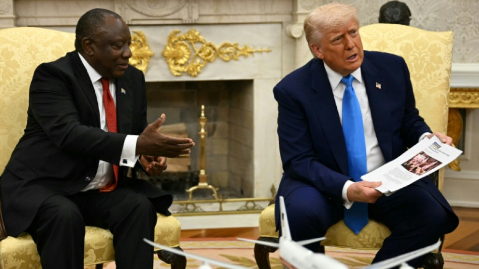 Trump &uuml;berzieht S&uuml;dafrikas Pr&auml;sidenten mit "Genozid"-Vorw&uuml;rfen