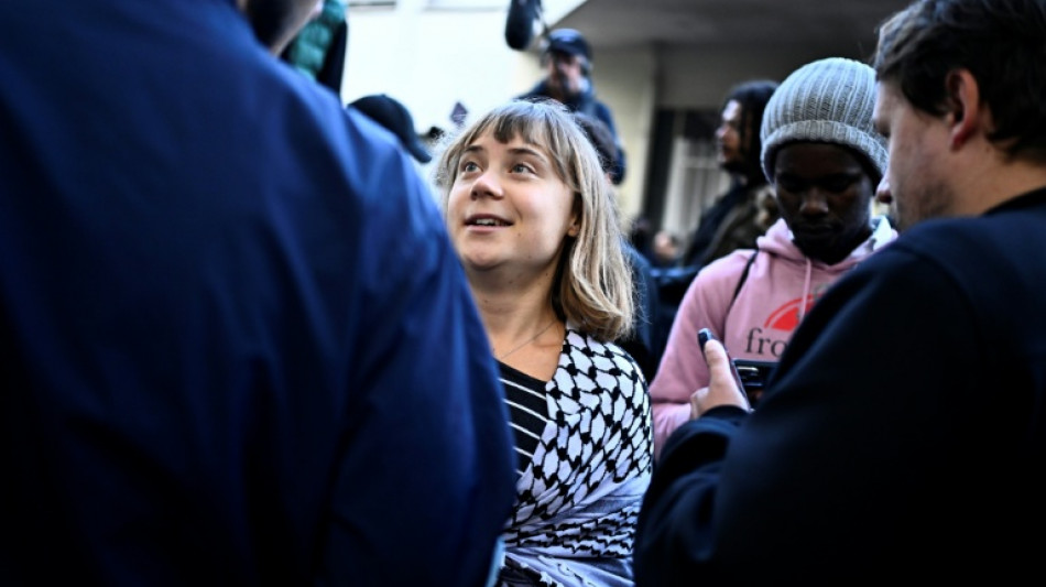 La activista sueca Greta Thunberg se suma a las protestas estudiantiles en Francia