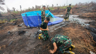Incendies en Indon&eacute;sie: &agrave; Palangkaraya, les habitants f&ecirc;tent le r&eacute;pit apport&eacute; par la pluie 