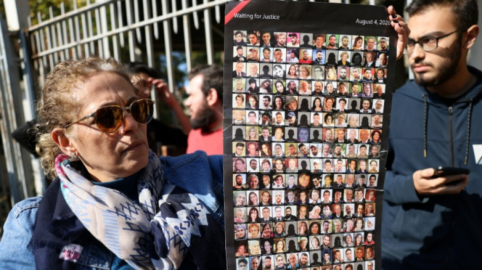 Concentraci&oacute;n de apoyo al juez que investiga la explosi&oacute;n en el puerto de Beirut