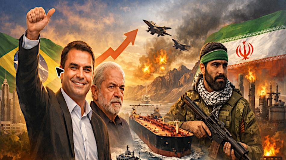 Fl&aacute;vio na frente, mundo tenso